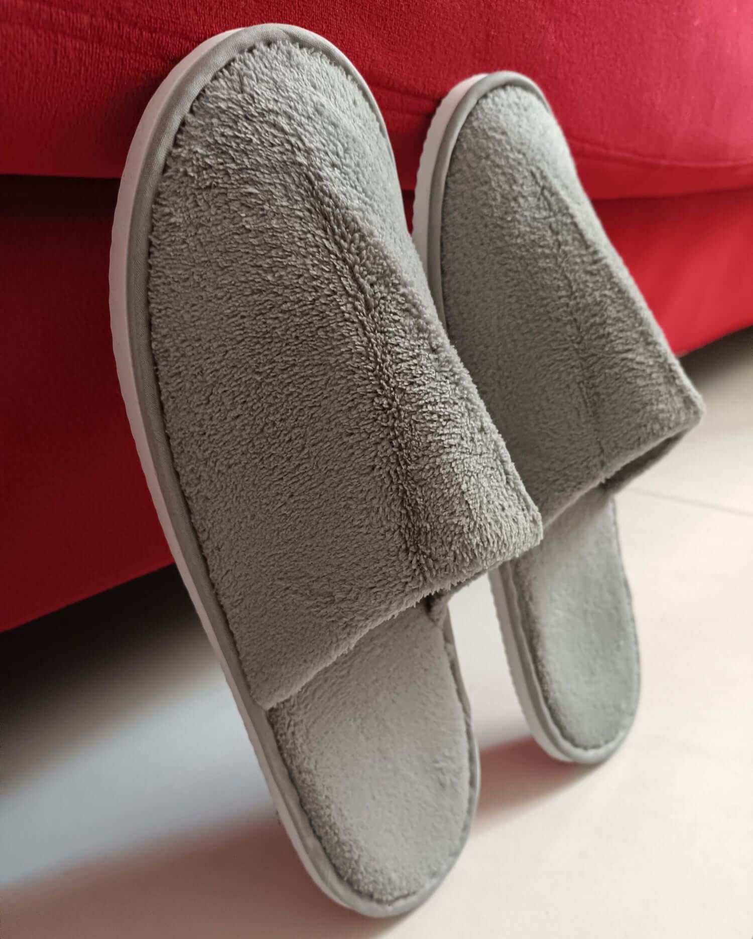 Luxury Disposable Slippers Grey 5 Pairs JITTY,Soft Non Slip Design,Wholesale Pricing Free Shipping - JITTY SHOP