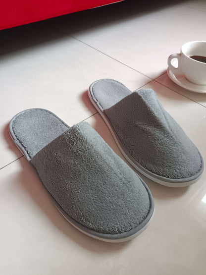 Luxury Disposable Slippers Grey 5 Pairs JITTY,Soft Non Slip Design,Wholesale Pricing Free Shipping - JITTY SHOP