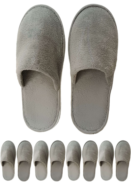 Luxury Disposable Slippers Grey 5 Pairs JITTY,Soft Non Slip Design,Wholesale Pricing Free Shipping - JITTY SHOP