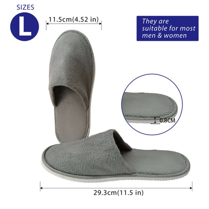 Luxury Disposable Slippers Grey 5 Pairs JITTY,Soft Non Slip Design,Wholesale Pricing Free Shipping - JITTY SHOP