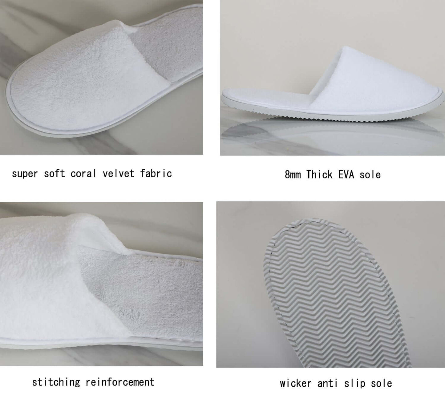 Luxury Disposable Slippers White 5 Pairs JITTY,Soft Non Slip Design,Wholesale Pricing Free Shipping - JITTY SHOP