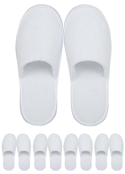 Luxury Disposable Slippers White 5 Pairs JITTY,Soft Non Slip Design,Wholesale Pricing Free Shipping - JITTY SHOP